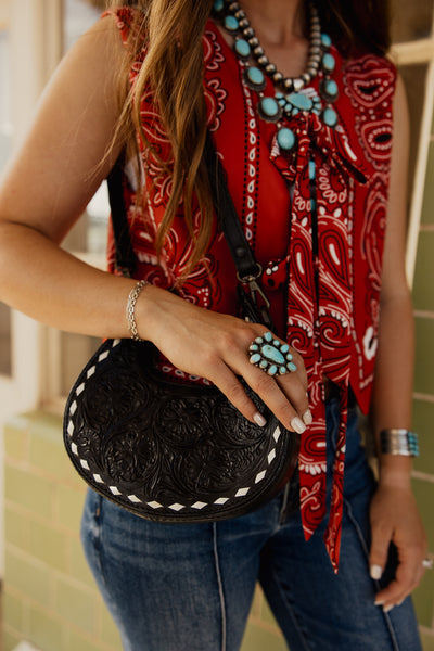 Rosa Clothing Bandana Tie Front Vest