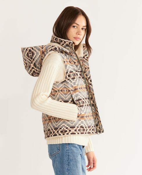 Pendleton Cedar Sherpa Fleece Lined Vest