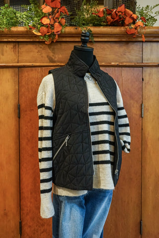 Kaleidoscope Quilted Zip Front Vest