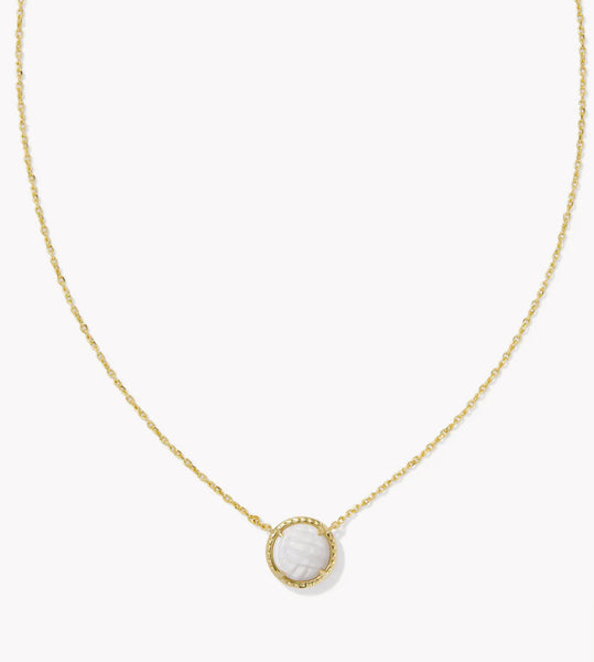 Kendra Scott Volleyball Pendant in Gold & Silver