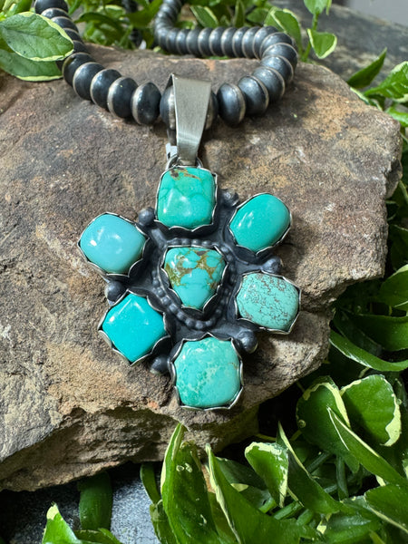 The Cluster Turquoise Pendant
