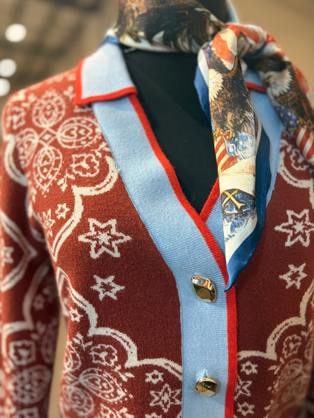Western Cardigan Long Sleeve
