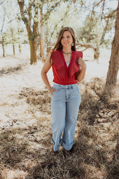 Top Stitch Crop Top