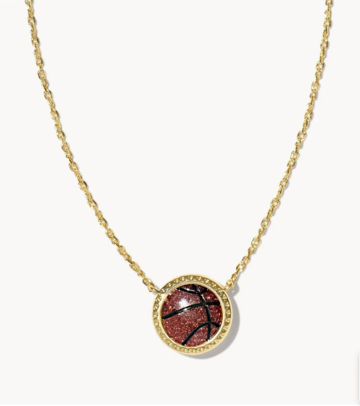 Kendra Scott Basketball Pendant in Gold and Silver