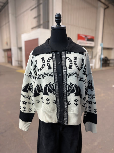 Western Button Down Sweater