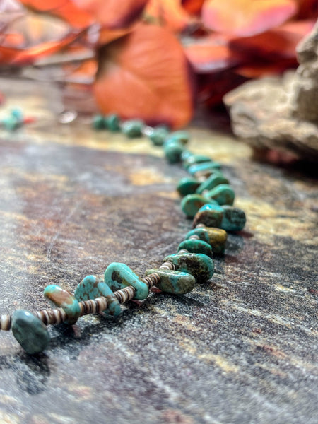 Shell Turquoise Chip Necklace