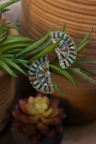 AL Zuni Half Cluster Earring Navajo