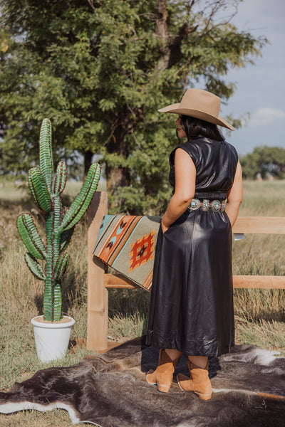 Entro The Dress Sleeveless Faux Leather