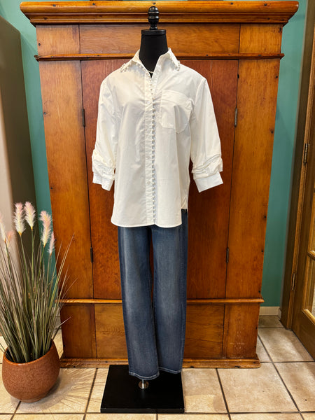 Jospeh Ribkoff Pearl Embellished Blouse
