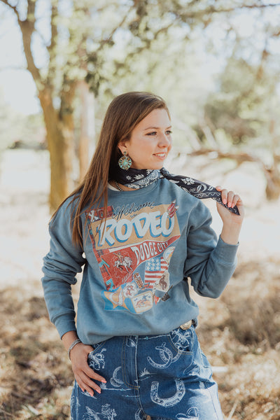 XOXO Rodeo Dodge City KS Pennant Sweatshirt
