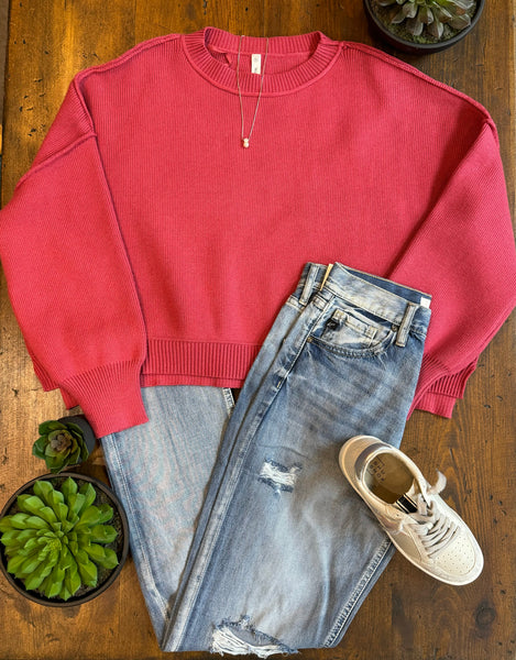 Relaxed Crop Sweater
