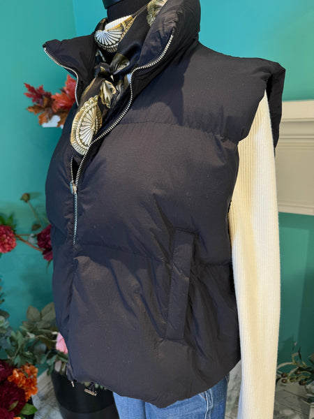 Umgee Reversible to Velvet Puffer Vest