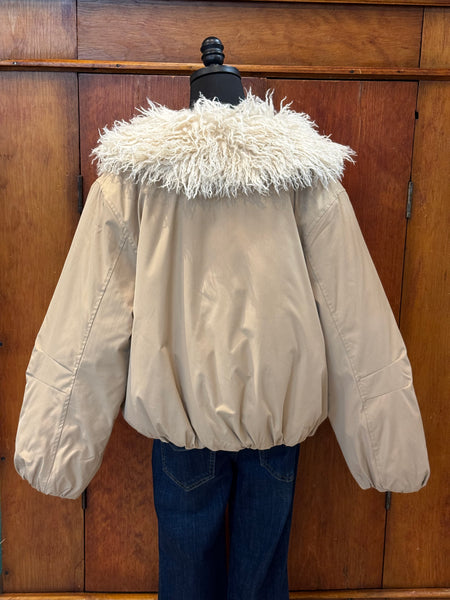 Faux Fur Trim Jacket