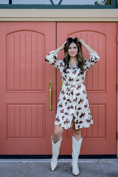 Cowboys & Cactus Dress