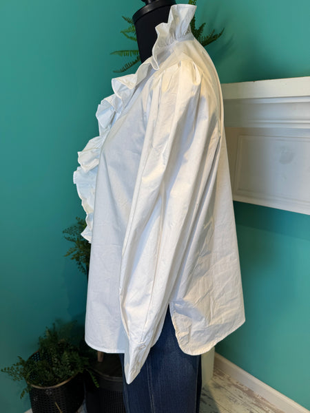The Long Sleeved Ruffle Top