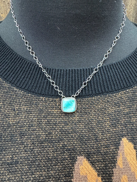SLL Single Turquoise Stone Necklace