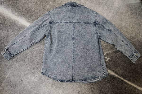 Stay Wild Denim Shirt Jacket