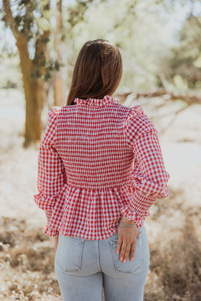 Chic Smocked Long Sleeve Top