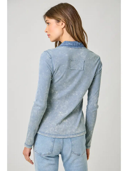 Thermal Washed Ribbed Top
