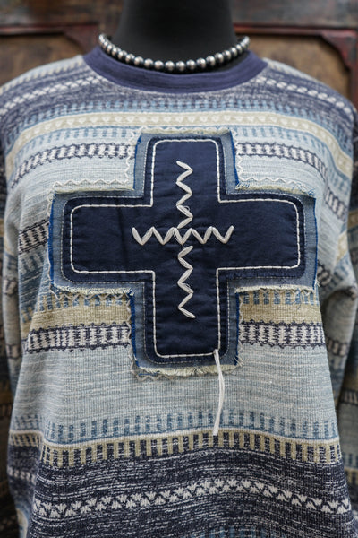 Double D Ranch Indigo Bedroll Top