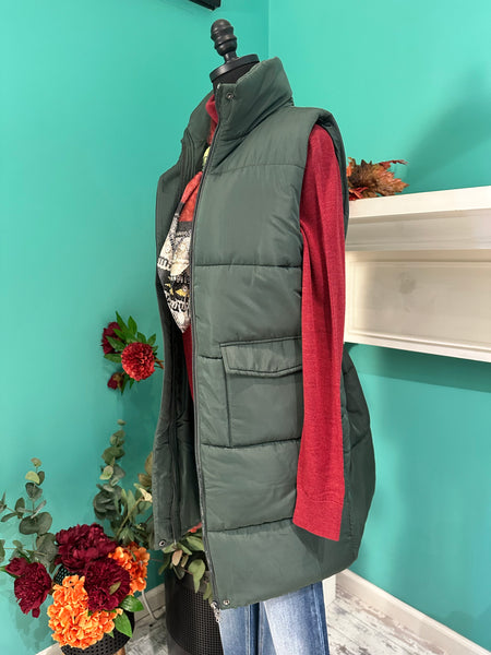 Panache Apparel The Long Puffer Vest