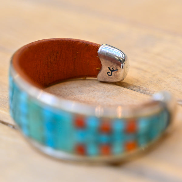 PBD Charlie Favour Turquoise Spiny Oyster Cuff