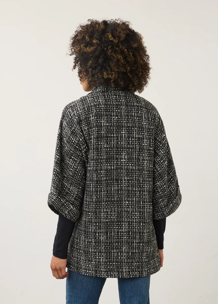Tweed Poncho Jacket