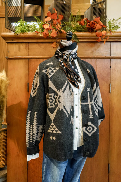 Pendleton Oversized Graphic Cardigan