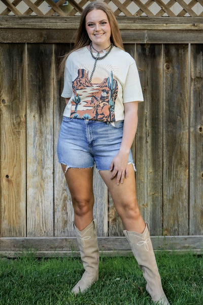 Western Way Oversized Graphic Tee