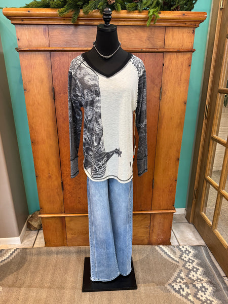 Double D Ranch Hide Tickler Top