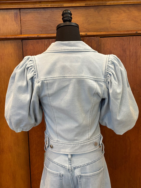 Liverpool Puff Sleeve Cropped Jacket