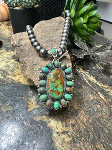 SWS The Long Oval Turquoise Pendant