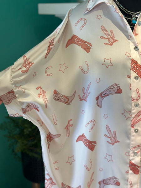 Arizona Oversized Howdy Cowgirl Top