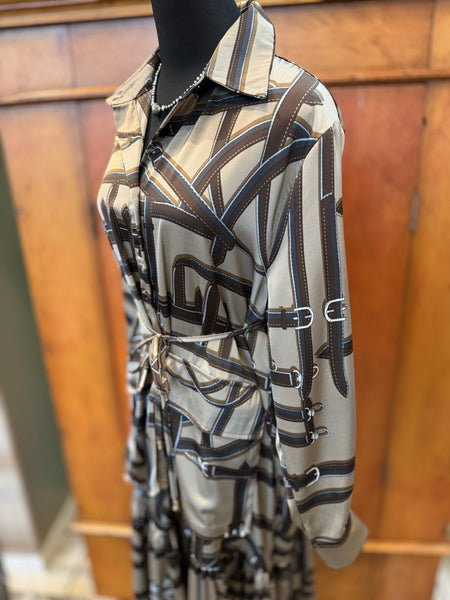 The Printed Pleated Dress