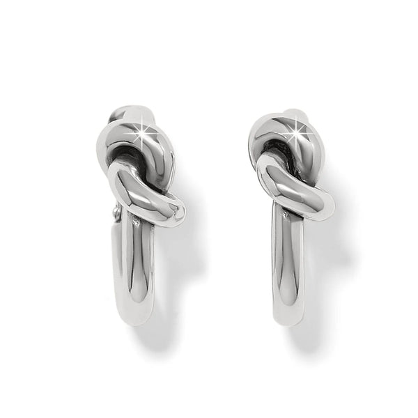 Brighton Interlok Single Knot Hoop Earrings