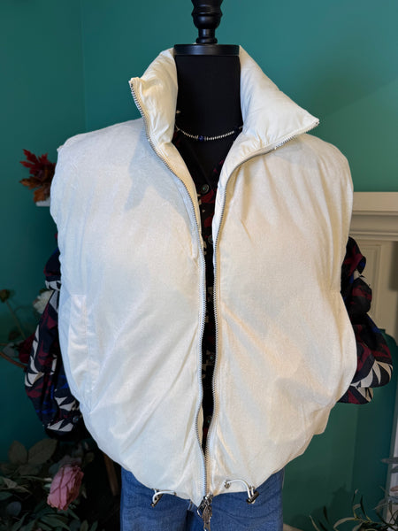 Umgee Reversible to Velvet Puffer Vest