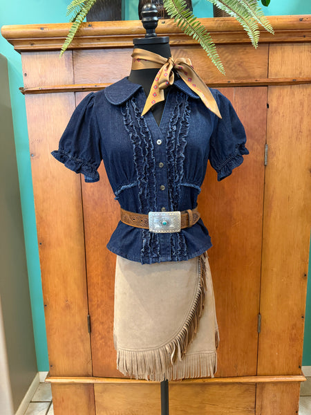 The Ruffle Short Sleeve Shirt