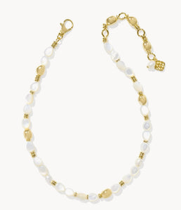Kendra Scott Melody Bead Necklace in Aquamarine & MOP