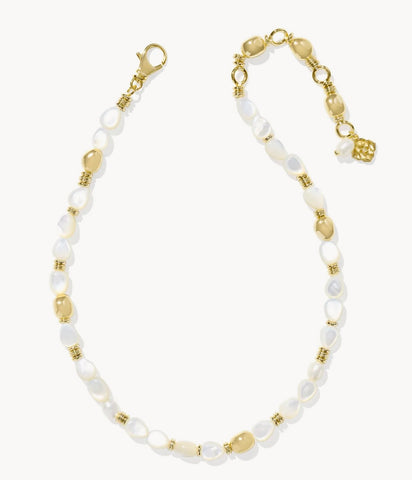 Kendra Scott Melody Bead Necklace in Aquamarine & MOP