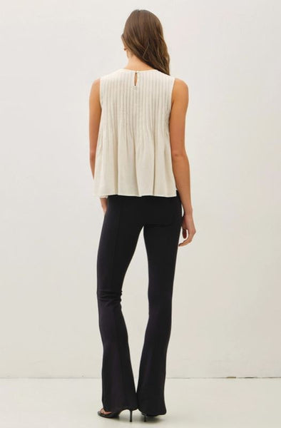 Pleated Babydoll Tank