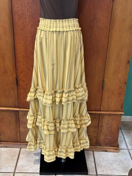 The Long Skirt with Ruffles