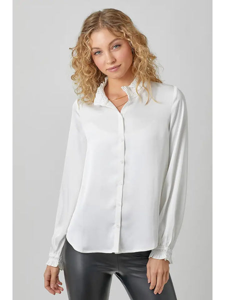 Ruffled Collar Shirt