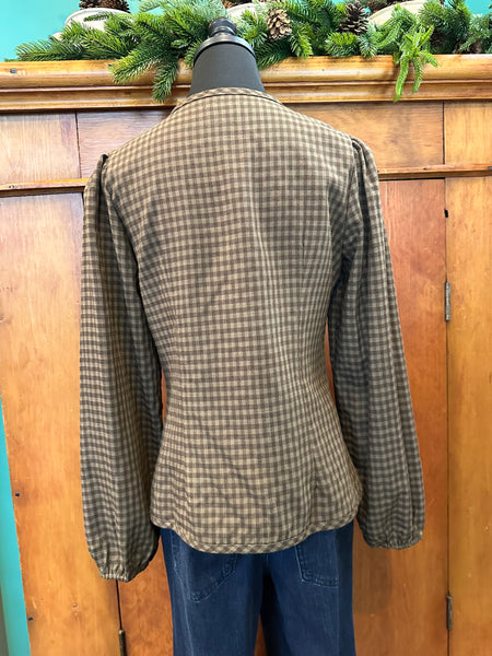 Howdy Hanny Tie Front Gingham Top