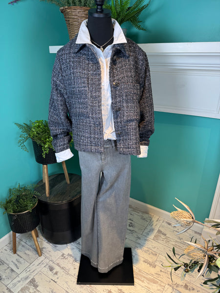 Esqualo Jacket Tweed w/Fancy Buttons