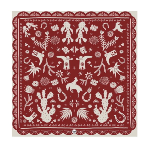 Down South Doily in Bandana Red