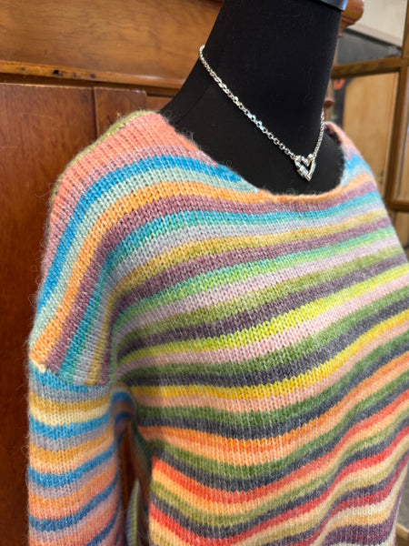 Wishlist Rainbow Knit Sweater
