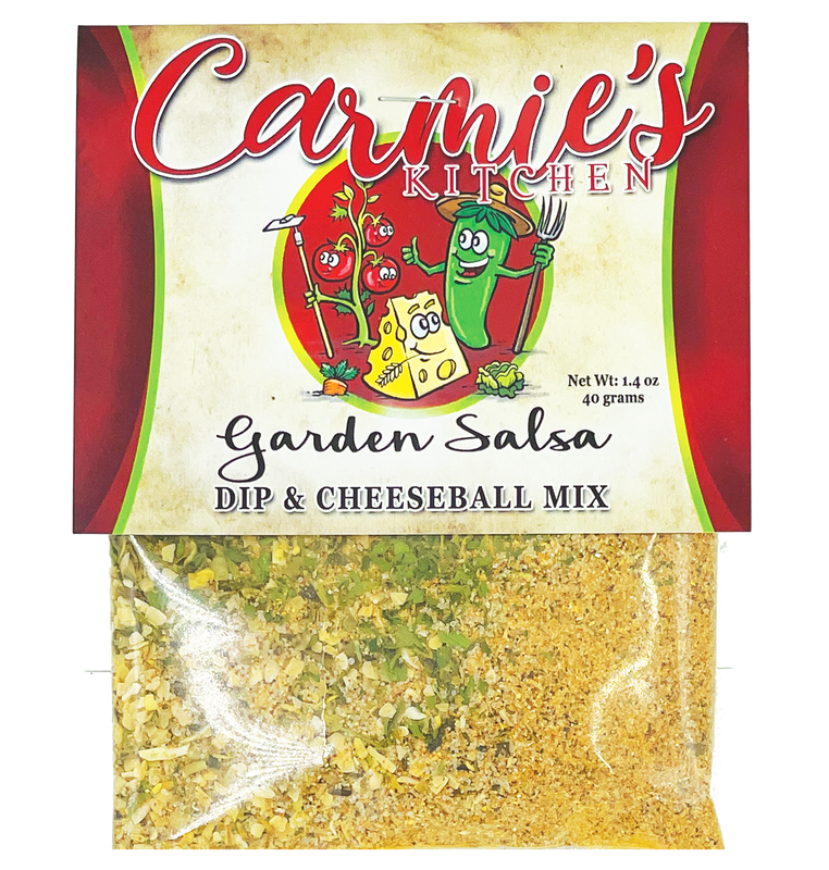 Carmie’s Garden Salsa Dip & Cheeseball Mix