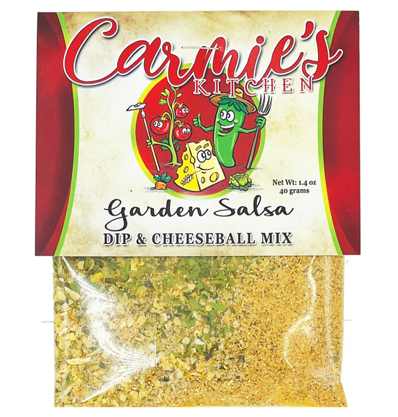 Carmie’s Garden Salsa Dip & Cheeseball Mix