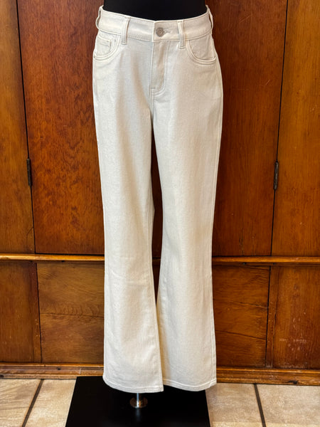 Metallic Classic Straight Pants