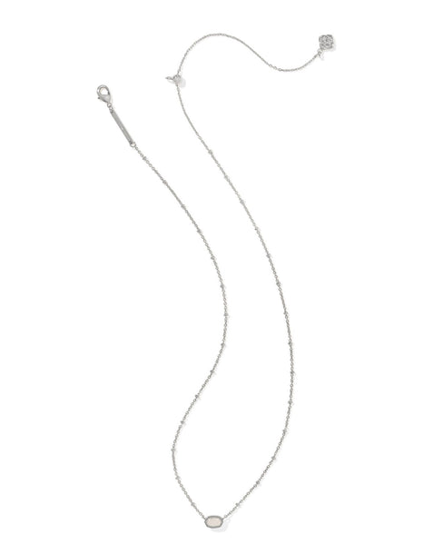 Kendra Scott Mini Elisa Gold Necklace Iridescent Drusy